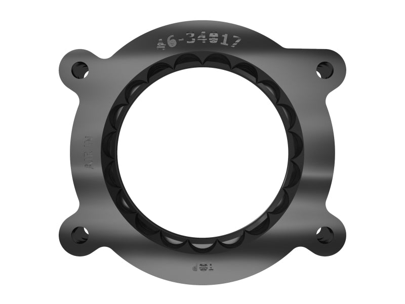 aFe 2020 Vette C8 Silver Bullet Aluminium-Drosselklappen-Abstandshalter / Funktioniert nur mit Werkseinlass - Schwarz