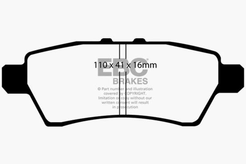 EBC 05-12 Nissan Pathfinder 4.0 Greenstuff Bremsbeläge hinten
