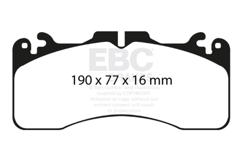 EBC 09+ Lexus LS460 4.6 Sport Greenstuff Bremsbeläge vorne
