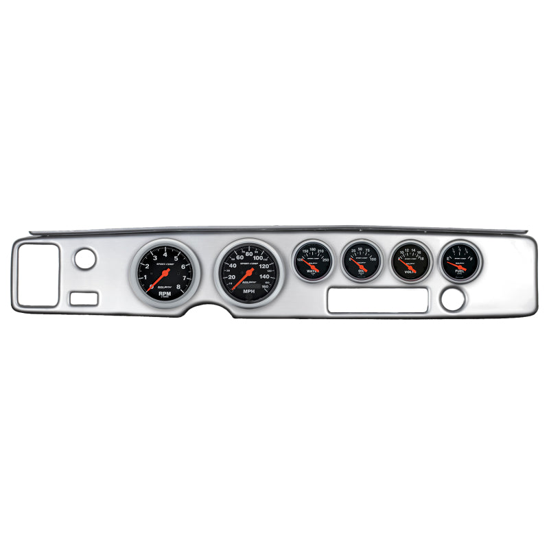 Autometer Sport-Comp 70-81 Firebird Armaturenbrett-Kit, 6-teilig, Drehzahlmesser/MPH/Kraftstoff/Öl/WTMP/Volt