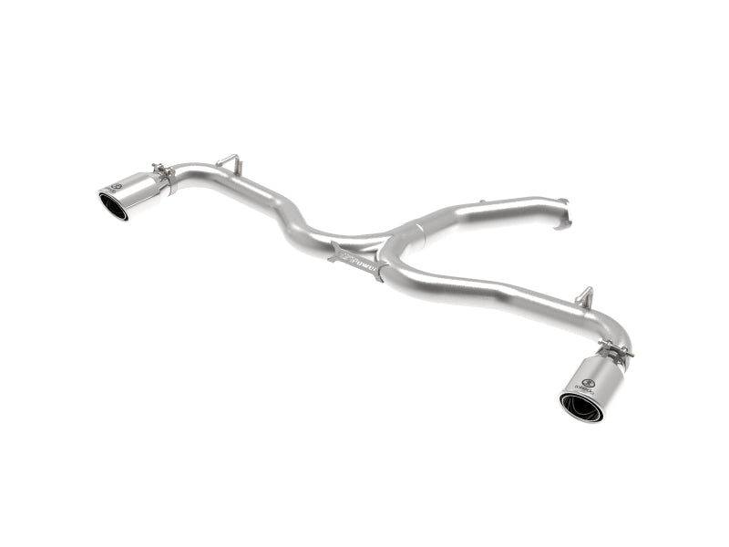 aFe Takeda 3 Zoll – 2,5 Zoll SS Axle-Back-Auspuff mit polierten Spitzen, 2018 Hyundai Elantra GT Sport I4-1,6 l (t)