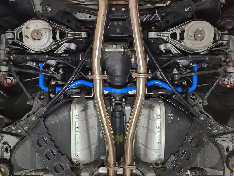 aFe 09–20 Nissan 370Z V6-3,7 l Stabilisator-Set vorne und hinten, blau