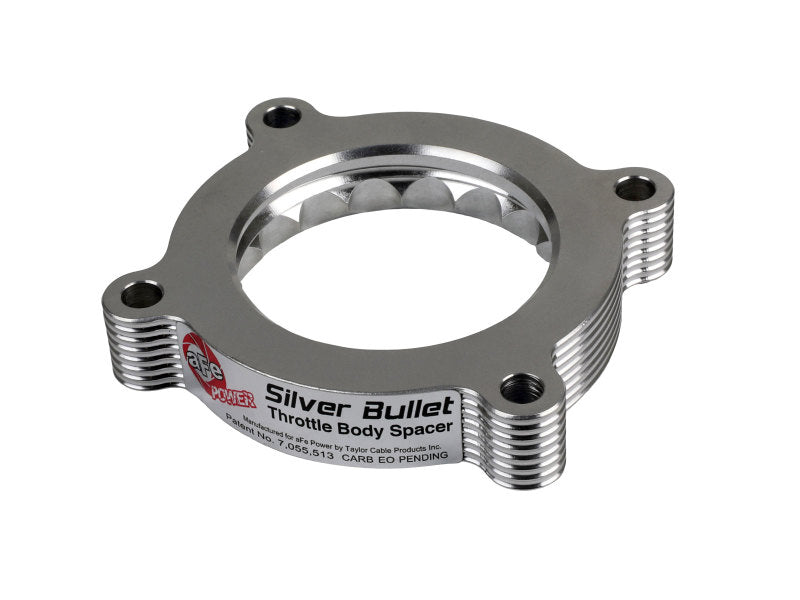 aFe 11–14 Ford Mustang/ 11–14 Ford F-150 V6 3,7 l Silver Bullet Drosselklappen-Abstandshalter – Silber
