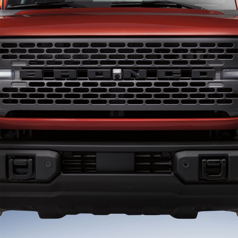 Ford Racing 2021+ Bronco Kühlergrill-Schriftzug-Overlay-Kit – Schwarz