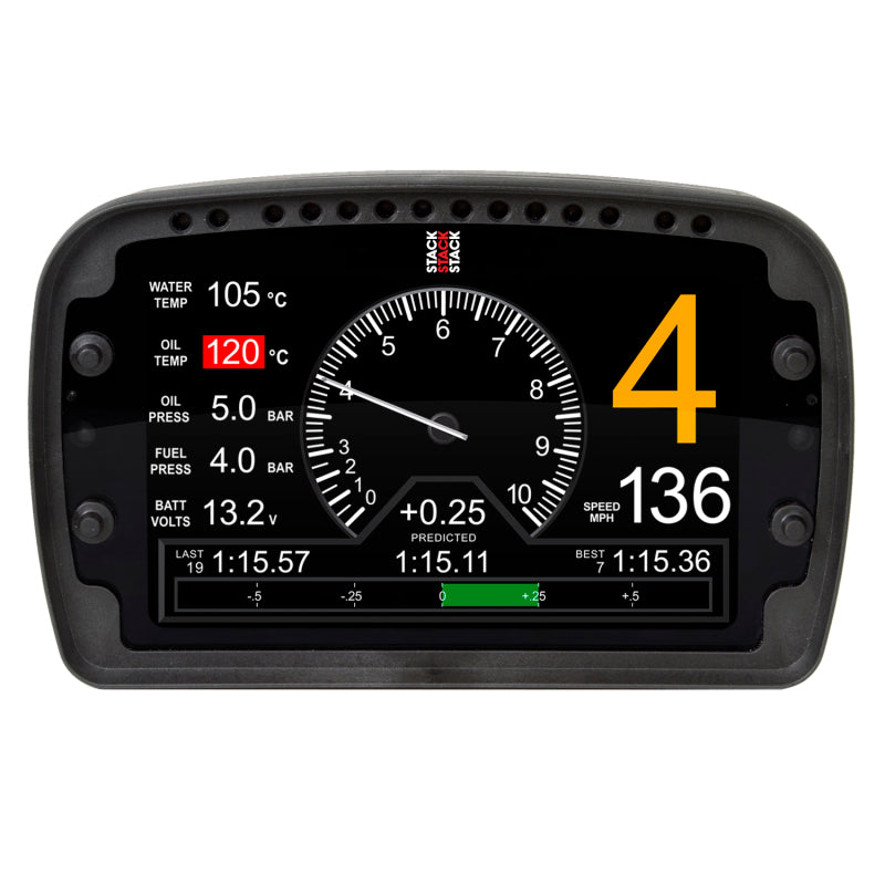 AutoMeter LCD Action Replay Dash, 0-3-8K U/min (PSI, Grad F, MPH)