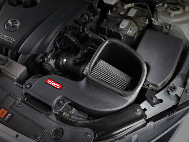 aFe Takeda Stage-2 Pro Dry S Kaltluftansaugsystem 14-18 Mazda 3 L4-2.0L (Schwarz)