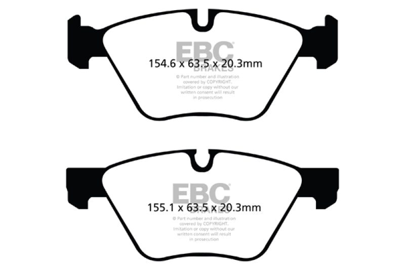 EBC 09+ BMW Z4 3.0 (E89) Redstuff Bremsbeläge vorne
