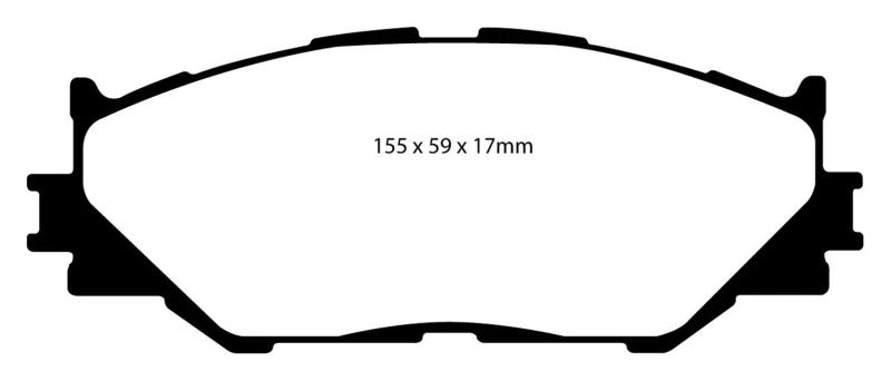 EBC 06-08 Lexus IS250 2.5 Yellowstuff Bremsbeläge vorne