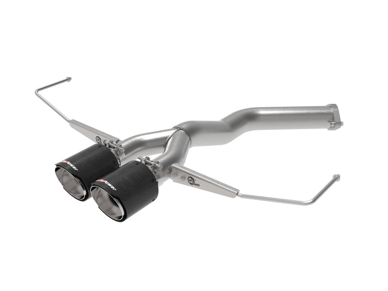 aFe Takeda 3 Zoll-2,5 Zoll 304 SS Axle-Back-Auspuff mit Carbon-Endstück 19-20 Hyundai Veloster I4-1,6L(t)