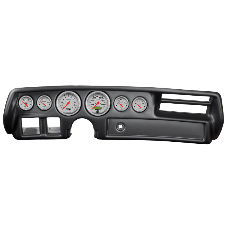 Autometer Ultra-Lite 70-72 Chevelle/ El Camino/ Malibu Armaturenbrett-Kit 6-teilig Drehzahlmesser/ MPH/ Kraftstoff/ Öl/ WTMP/ Volt