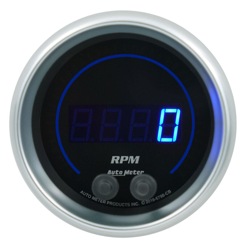 Autometer 85,7 mm Schwarz 0-16K U/min Drehzahlmesser Cobalt Elite Digitalanzeige