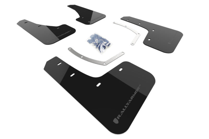 Rally Armor 18-25 Subaru Ascent Schwarzer UR-Schmutzfänger mit grauem Logo