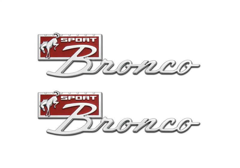 Ford Racing Bronco Sport Script Kotflügelabzeichen-Kit