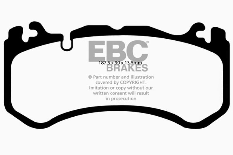 EBC 08-13 Mercedes-Benz C63 AMG (W204) 6.2 Redstuff Bremsbeläge vorne