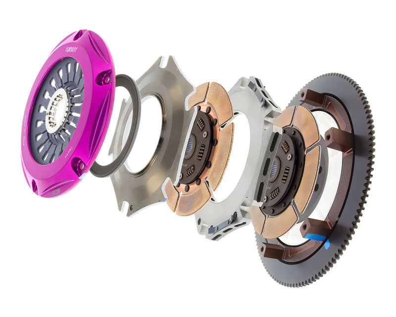 Exedy 2004–2014 Subaru Impreza WRX STI H4 Hyper Twin Cerametallic Kupplung gefederte Mittelscheibe ziehen