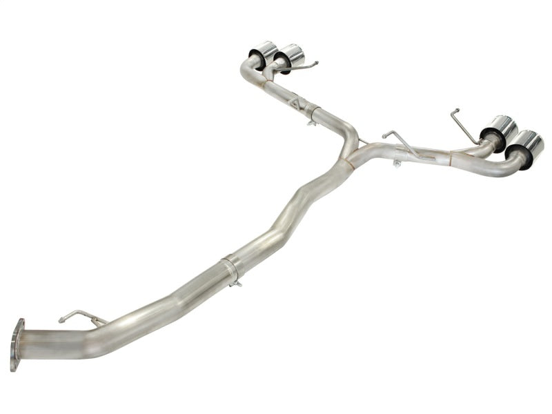 aFe Takeda 3 Zoll SS Auspuff Cat-Back 09-14 Nissan GTR V6 3,8 l polierte Spitzen