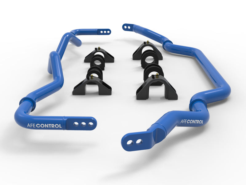 aFe 09–20 Nissan 370Z V6-3,7 l Stabilisator-Set vorne und hinten, blau