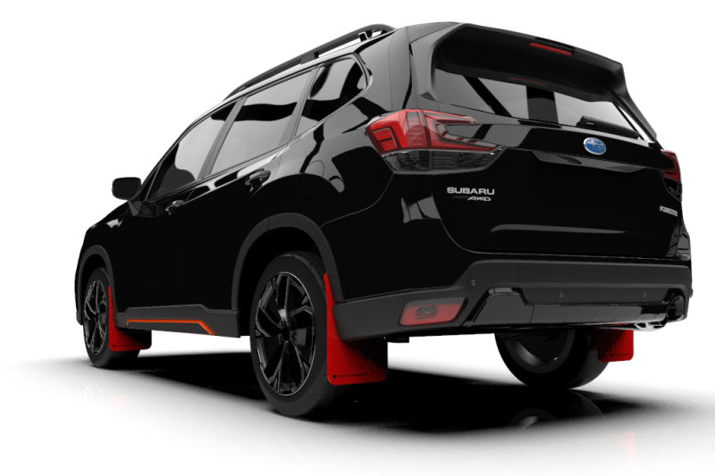 Rally Armor 19-21 Subaru Forester Roter UR-Schmutzfänger mit schwarzem Logo