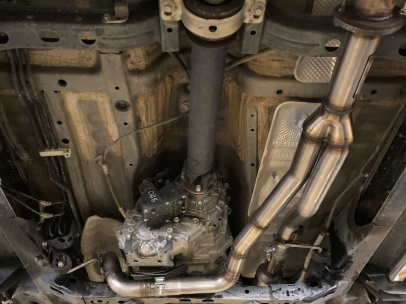 aFe Power Twisted Steel Y-Pipe mit Cat SS 16-20 Toyota Tacoma V6 3,5 l (nur 4WD)