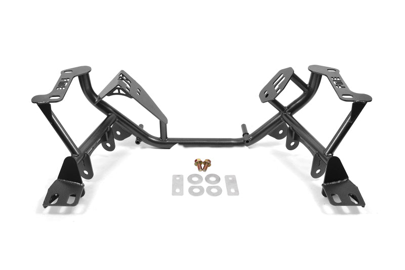 BMR 79-95 Ford Mustang K-Member Standardversion mit Gewindefahrwerken – Schwarz Hammerschlag