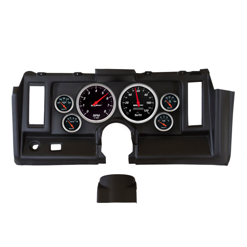 Autometer Designer Black 1969 Camaro Armaturenbrett-Kit 6-teilig Drehzahlmesser / MPH / Kraftstoff / Öl / WTMP / Volt