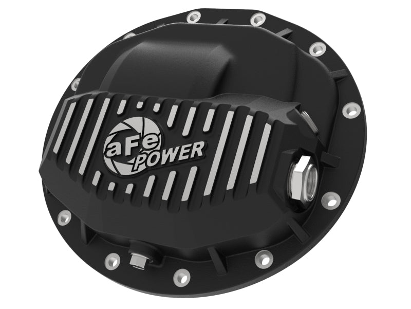 aFe Power Pro Series Hinterachsdifferentialabdeckung, schwarz, mit bearbeiteten Lamellen, 13–18 RAM Diesel Trucks L6–6,7 l