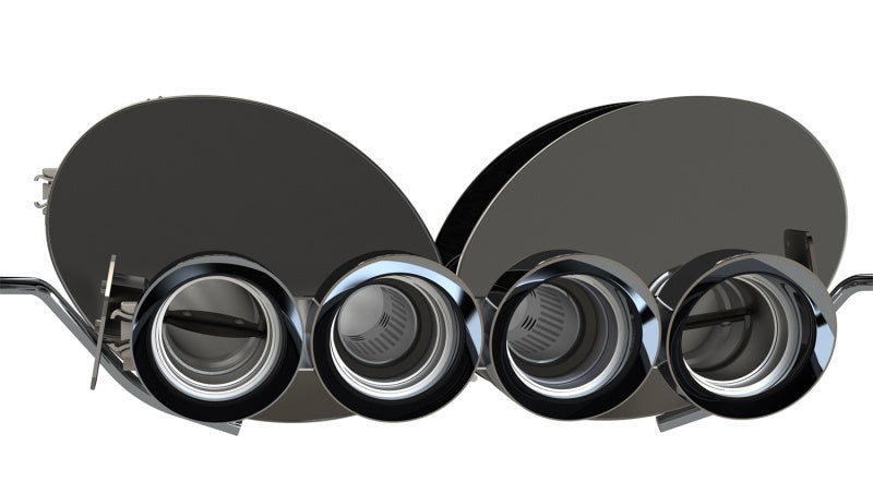 Corsa 2015–2019 Chevrolet Corvette C7 Z06 6,2 l 2,75 Zoll Xtreme Axle-Back mit Dual NPP und Quad Black Tips