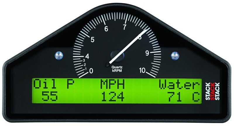 AutoMeter Stack Multifunktions-Dash-Display-Logger (MFD) 0-8K U/min – Schwarz