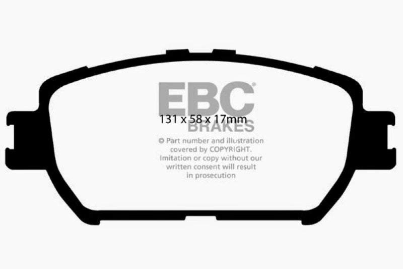 EBC 06-07 Lexus GS300 3.0 Redstuff Bremsbeläge vorne