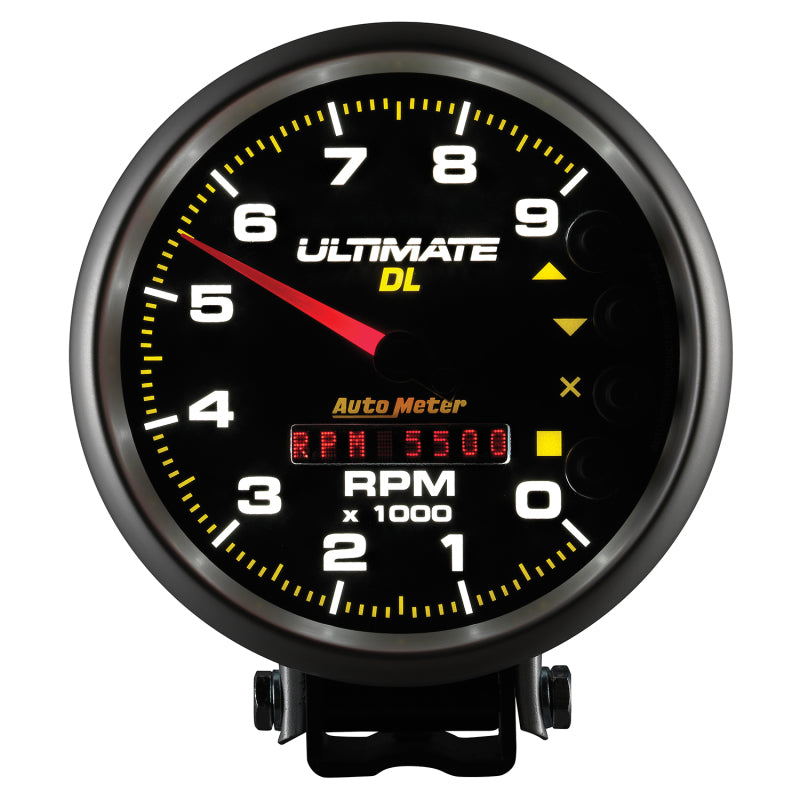 Autometer Ultimate DL Playback Drehzahlmesser, 12,7 cm, 9000 U/min, Schwarz
