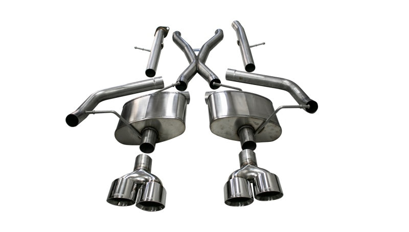 Corsa 18–21 Jeep Grand Cherokee TrackHawk 6,2 l Xtreme Cat-Back Doppelausgang hinten mit 4,5 Zoll polierten Endrohren