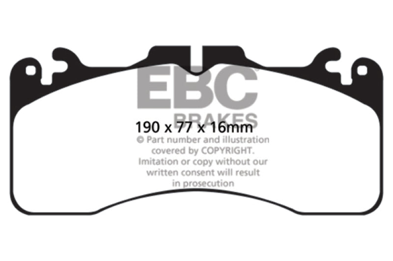 EBC 09+ Lexus LS460 4.6 Sport Greenstuff Bremsbeläge vorne