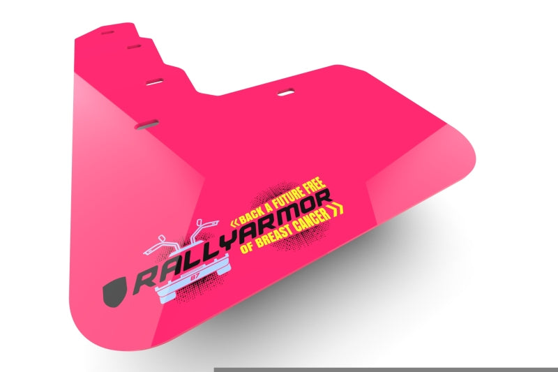 Rally Armor 13–17 Subaru XV Crosstrek, rosa Schmutzfänger, BCE-Logo