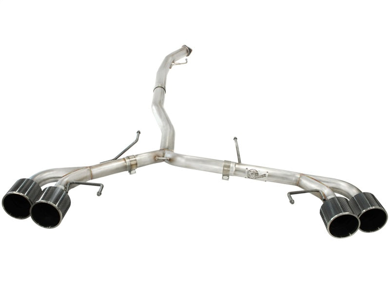 aFe Takeda 3 Zoll SS-Auspuff Cat-Back 09–14 Nissan GTR V6 3,8 l Carbonfaser-Endstücke