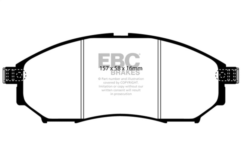 EBC 08-13 Infiniti EX35 3.5 Greenstuff Bremsbeläge vorne