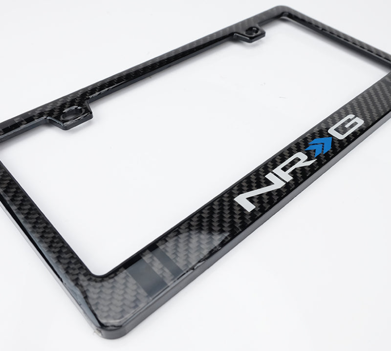 NRG Carbon-Nummernschildrahmen/ Fiber Poly Dip Finish Wet mit NRG-Logo