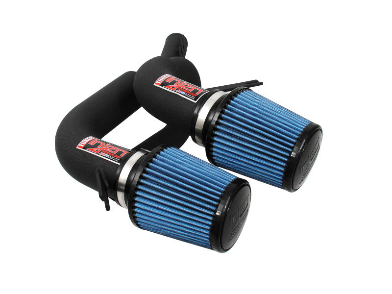 Injen 08–09 535i E60 3,0 l L6 Doppelansaugung und AMSOIL-Filter, Wrinkle Black Short Ram Intake