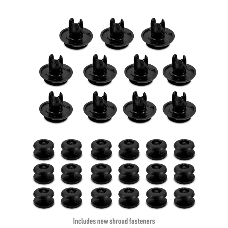 Mishimoto 22+ WRX TMIC-Kit, schwarzer Kern, rote Rohre