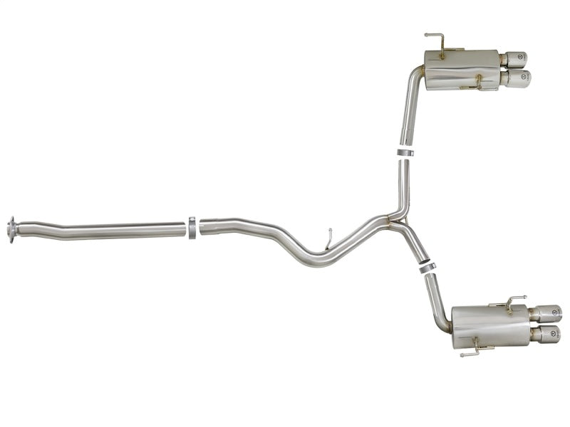 aFe Takeda 3 Zoll SS Auspuff Cat-Back 15–16 Subaru WRX/STI 2,0 l/2,5 l polierte Spitzen