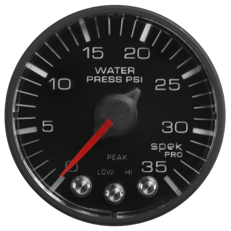 Autometer Spek-Pro 52,4 mm 0–35 PSI digitales Schrittmotor-Wasserdruckmessgerät