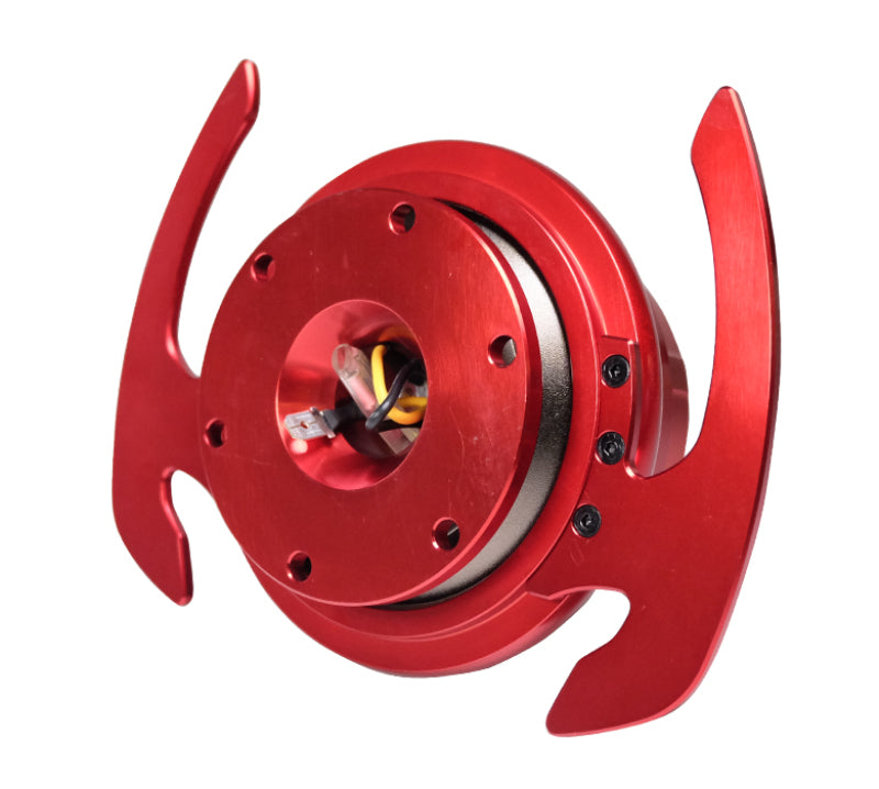 NRG Quick Release Kit Gen 4.0 – Rotes Gehäuse / Roter Ring mit Griffen