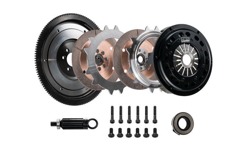 DKM Clutch 09–10 BMW 135i 215 mm Keramik-Doppelscheiben-MRX-Kupplungssatz mit Schwungrad (1095 Nm Drehmoment)