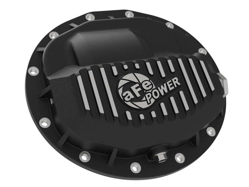 aFe Power Pro Series Hinterachsdifferentialabdeckung, schwarz, mit bearbeiteten Lamellen, 13–18 RAM Diesel Trucks L6–6,7 l
