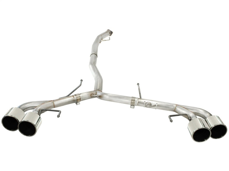 aFe Takeda 3 Zoll SS Auspuff Cat-Back 09-14 Nissan GTR V6 3,8 l polierte Spitzen