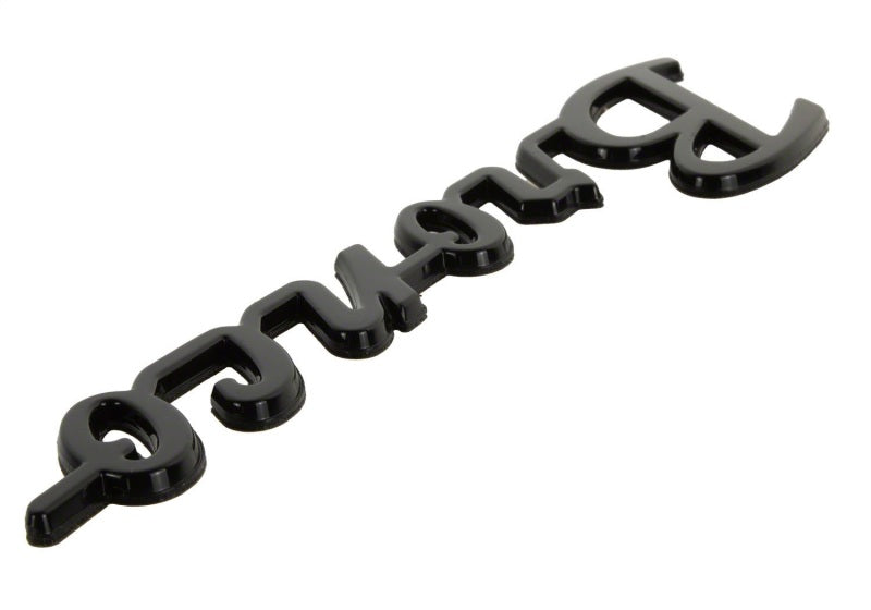 Ford Racing 21–24 Bronco Classic Script Kotflügelabzeichen-Kit – Schwarz glänzend