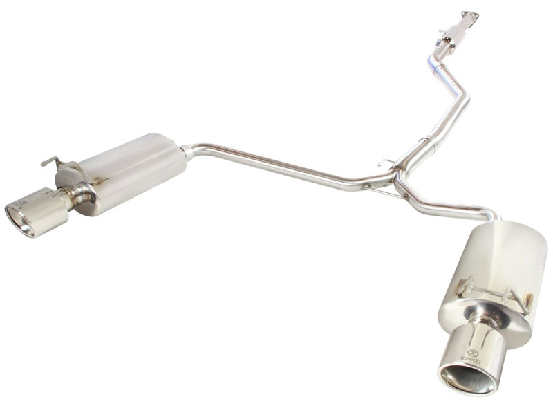 aFe Takeda Auspuff 304SS Dual Cat-Back mit polierten Spitzen 13-17 Honda Accord LX/EX/EX-L Limousine L4 2,4 l