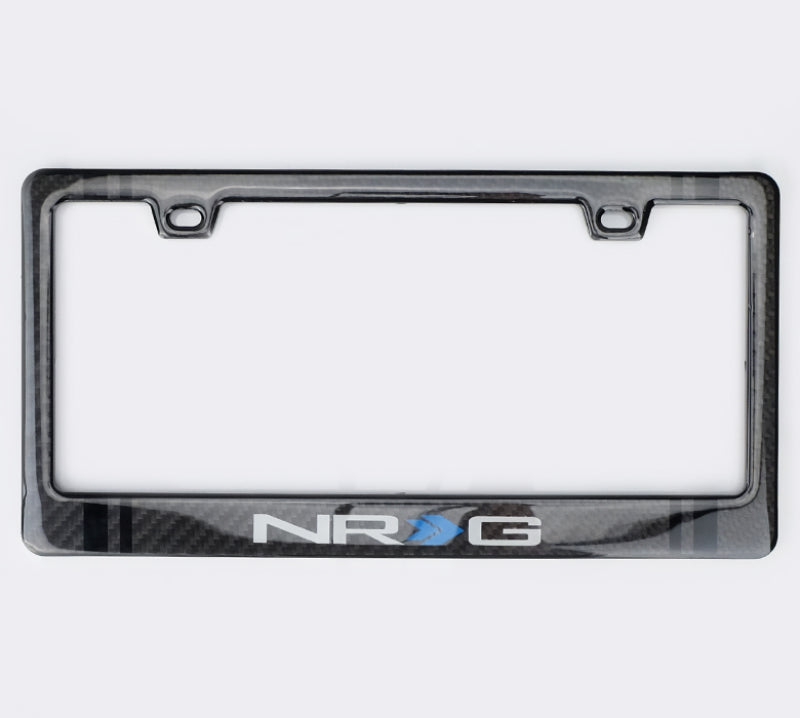 NRG Carbon-Nummernschildrahmen/ Fiber Poly Dip Finish Wet mit NRG-Logo