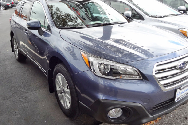 Rally Armor 15-19 Subaru Outback Schwarzer UR-Schmutzfänger mit grauem Logo