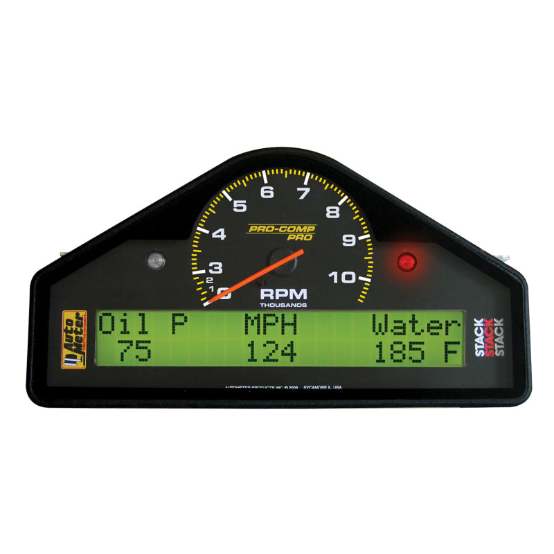 Autometer Pro-Comp Street Dash Drehzahl-/Geschwindigkeits-/Öldruck- und Temperatur-/Wassertemperatur-/Kraftstoffstand-/Batteriespannungsanzeige