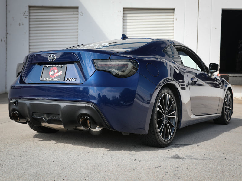 aFe Takeda Auspuff Axle-Back 13-15 Scion FRS / Subaru BRZ 304SS Carbonfaser-Doppelendrohr-Auspuff
